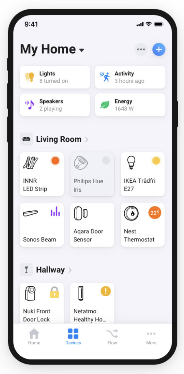 Smart Home App Mockup